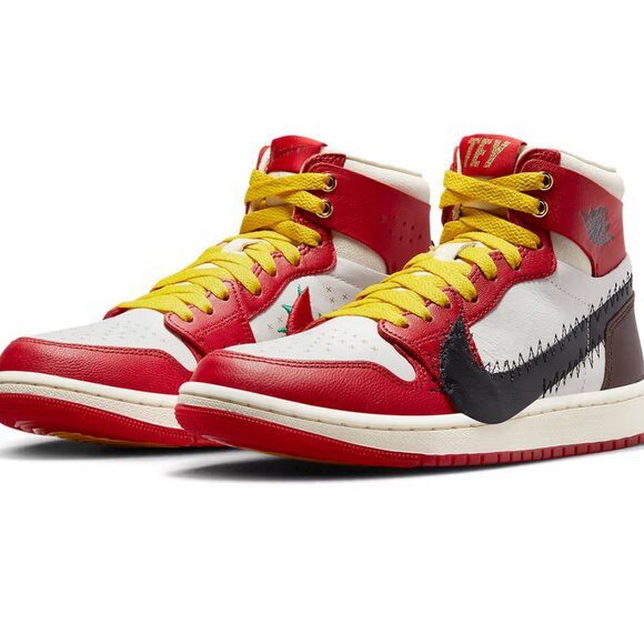 Nike Air Jordan 1 Zoom Comfort 2 x Teyana Taylor Gym Red FJ0604-601 6 US 36.5 EU - Picture 6 of 14